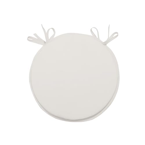 Soleil d'ocre, Alix Dessus de Chaise Bistrot, Polyester, Blanc, 40 cm