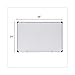 Universal 43723 Dry Erase Board, Melamine, 36 x 24, White, Black/Gray Aluminum/Plastic Frame