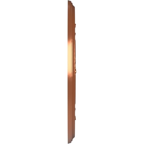 Image of Ekena Millwork CMP10BABCO Baltimore Thermoformed PVC Ceiling Medallion (Fits Canopies up to 4 1 /4 inch), 10 inchOD x 3 1 /2 inchID x 3 /4 inchP, Bright Coat Copper