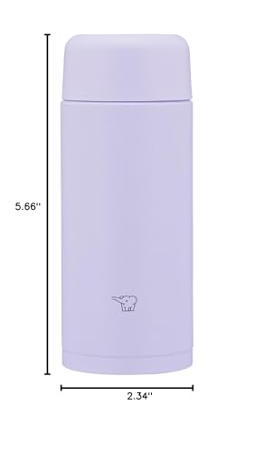 Image of Zojirushi Mahobin SM-MS25-VM Stainless Steel Mug Water Bottle, 8.5 fl oz (250 ml), Screw Type, Dishwasher Safe, Seamless Tub, Only 2 Cleaning Points, Lilac Purple