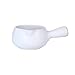 Sywlwxkq Miski do zupy z uchwytem ceramiczne mleko dziecko dziecko otwarte płomienie mikrofalówka-białe-700 ml
