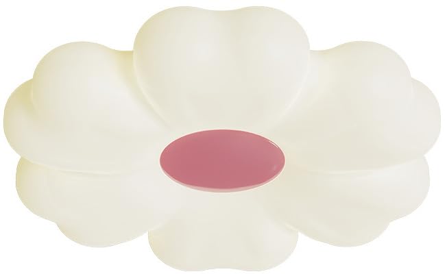 Lámpara LED regulable infantil con luz protectora y diseño nórdico de flor blanca 6