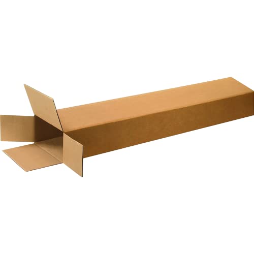 Image of Box USA Moving Boxes Long 8 inchL x 4 inchW x 52 inchH, 15-Pack | Corrugated Cardboard Box for Packing, Shipping and Storage 8x4x52 8452