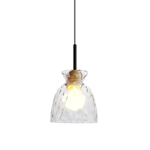 Suspension îlot de cuisine en verre moderne pour ambiance chambre chaleureuse
