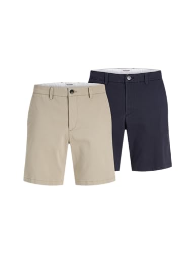 Shorts Chino Jack & Jones Marco, le pack de 2 parfaits pour vos terrasses et weekends d'été