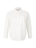 TOM TAILOR Damen Plussize Bluse mit Taschen 1034689, 10315 - Whisper White, 50