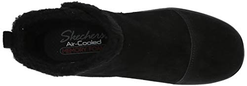 Skechers Women's Parallel-Zip Up Wedge Casual Comfort Ankle Boot Fashion, Black/Black, 10 M Us #TOP4