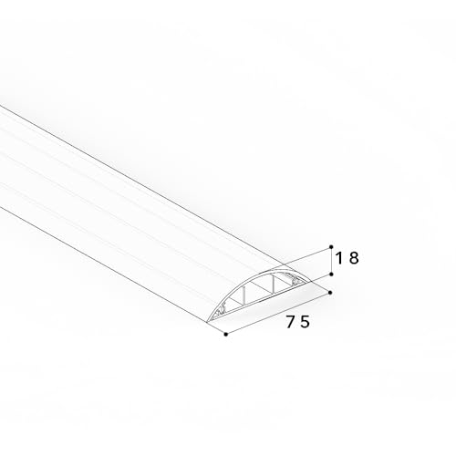 Passage de plancher résistant pour masquer et protéger les câbles au sol - 4