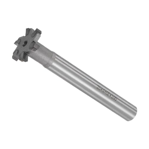 Image of T-Slot Milling Cutters, 6 Flutes 1 inch Cutting Dia 0.16 inch Depth, Straight Tungsten Carbide Tip T-Slot End Mill- (Applications: for Copper Milling)