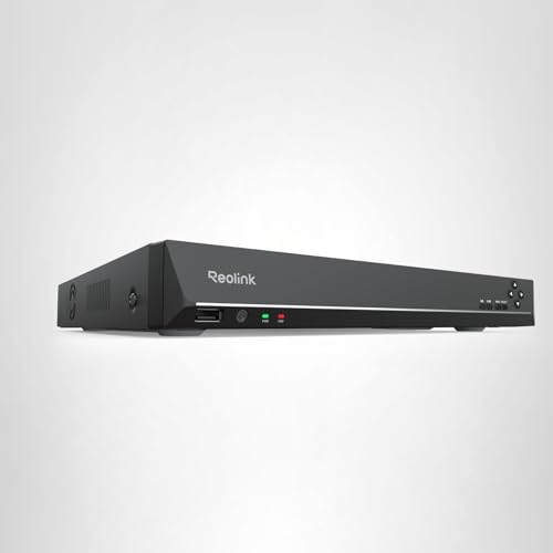 REOLINK 36CH Network Video Recorder for Home Security Camera System, No PoE Port, Requires Reolink PoE Switch, Integrated O/I Alarm System, Up to 48TB Storage, No HDD Included, RLN36