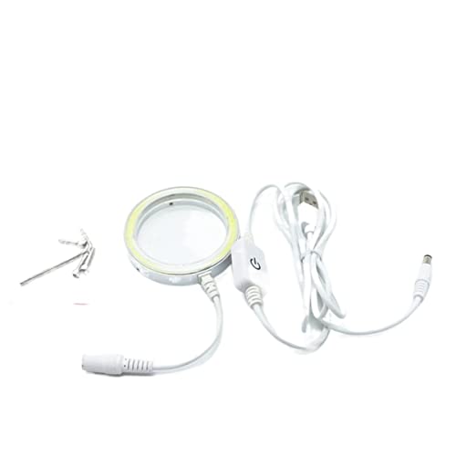 Microscope Ultrathin Zoom Adjust Power 60 LED Adjustable Ring Light Illuminator Lamp