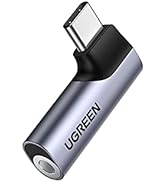 UGREEN USB C Jackadapter 90 Graders Vinkeljack till Hörlursadapter med DAC Chip Kompatibel med iP...