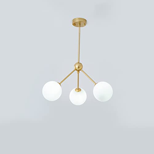 Suspension Sputnik en verre blanc pour illuminer votre îlot de cuisine