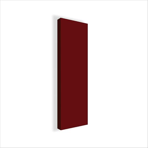 Stop Sound Panel acústico fonoabsorbente, paneles insonorizantes de alta capacidad, lana de roca decorativos para paredes, 180 x 50 x 5 cm, certificados Made in Italy (Rojo)