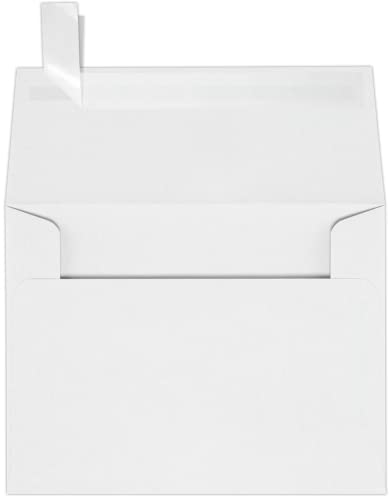 Luxpaper A2 Invitation Envelopes | Peel & Press | 4 3/8" X 5 3/4" | White | 24Lb. Text | 50 Qty #TOP23