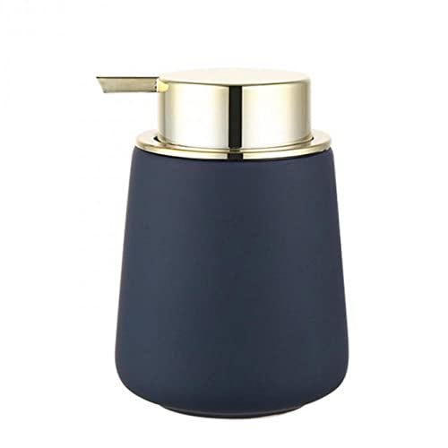 Hand Soap Dispenser，Marble Dish Soap Dispenser Countertop Hand Lotion Pump Bottles Ceramic Lotion Container Refillable Liquid Hand Soap Jar Shower Dispenser For Bathroom Kitchen (Dark Blue B) #TOP29