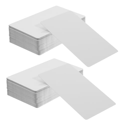 Tarjetas de visita de metal KICHOUSE de aluminio blanco para sublimación DIY