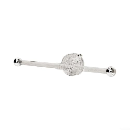 MKTOLHUS Toallero transparente con ventosa, soporte de plástico sin taladrar para ducha, estante de almacenamiento de pared de baño, organizador de ahorro de espacio de sujeción fuerte (largo)