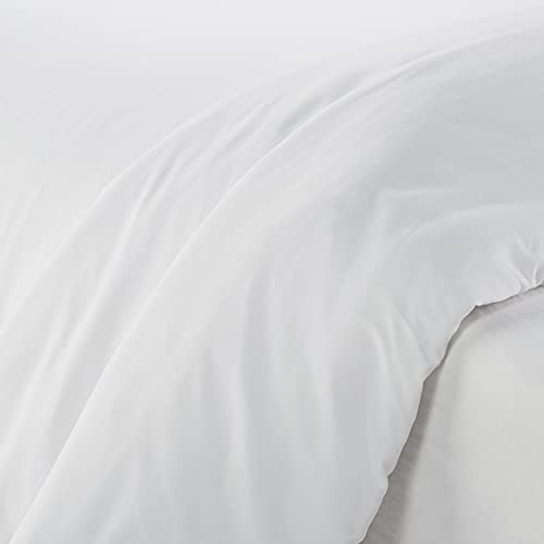 Serta VZT018EHQWHT Simply Clean Ultra Soft Hypoallergenic Stain Resistant 3 Piece Solid Duvet Cover Set thumb #2