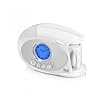 Swan STM200N Teasmade with LCD Analogue Clock Light, Rapid Boil and Alarm, 600ml, 850W, White