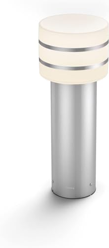Philips Hue Tuar White LED Smart Outdoor Pedestal Light, For Garden and Patio. Works with Alexa, Google Assistant and Apple HomeKit