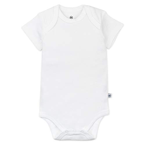 HonestBaby 5-pack Short Sleeve Bodysuits One-piece 100% Organic Cotton for Infant Baby Boys2