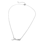 MHADBKH Elegante collar de acero inoxidable chapado en oro y plata que simboliza la fuerza y protege para el uso diario y ocasiones especiales, Acero inoxidable, No es una piedra preciosa