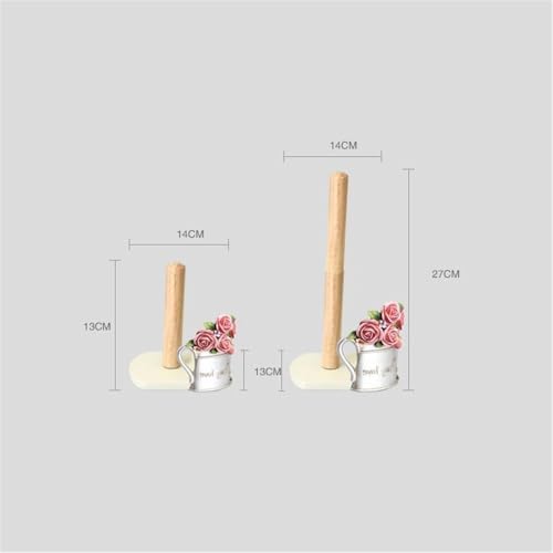 Soporte para papel de cocina regulable en resina con base estable para encimera 3
