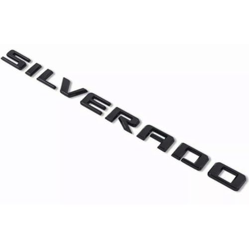 Image of 2019-2025 2pack OEM Nameplate with LTZ Emblem 3D Letters Badge Replacement for Silverado 1500 2500HD 3500HD 86539786 (Glossy Black)
