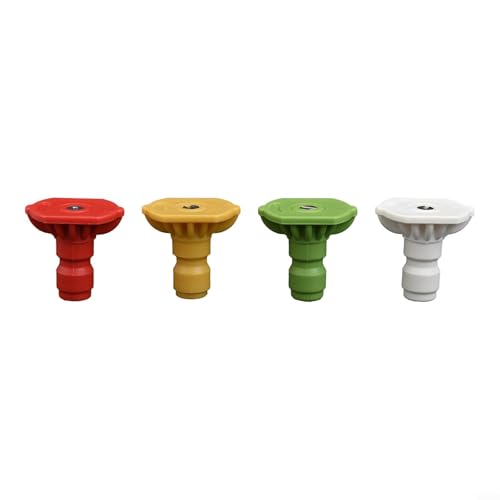 Floweringbeter 1/4inch Quick Connect Spray Nozzle Kit With 4PCS Tips For Pressure Washers Uniform Spray Distribution And Reduced Clogging Risk(1.6mm(075))