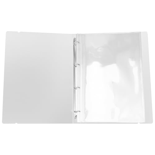 Gadpiparty Sheet Music Folder Portable Music File Binder with Transparent Cover Ring Design Sleeves for Easy Document Organization for Home Office School and Travel