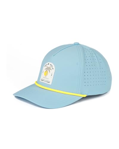Image of Palm Golf Hat - Coast to Coast Snapback Hat, Breathable, Quick Drying, Sun and Rain Protection