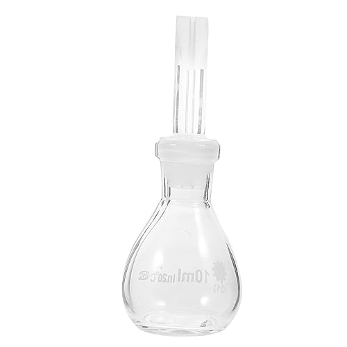 HEALEEP 50ml Laboratory Glass Pycnometer Reagent Bottle Stopper Accurate Density Measurement Glass Storage Bottle