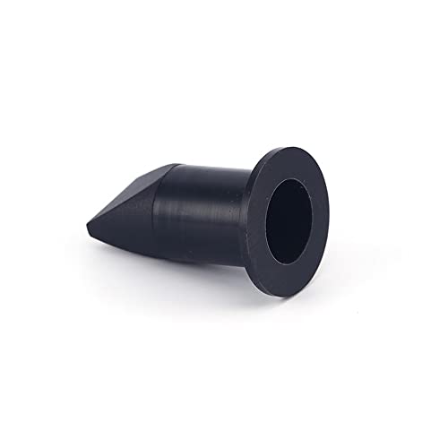 UP100 10 Pieces Black Silicone Duckbill Valve One-Way Check Valve 29.5 x 16.5 x 43mm for Liquid and Gas Backflow Prevent