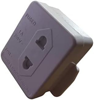 Heavy Duty UK 1AMP Electric Shaver Razor Adaptor Toothbrush Plug Socket Converter 2 To 3 Pin UK