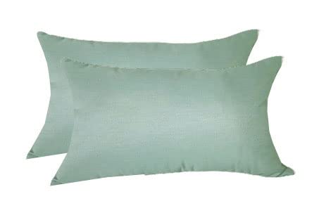 Comfort Classics Inc Set of 2 IndoorOutdoor Lumbar Pillows 22 x 12 x 6 in Acrylic Canvas SPA
