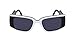Price comparison product image KARL LAGERFELD Unisex Adult Sunglasses KL6106S - Black/White with Solid Grey Lens