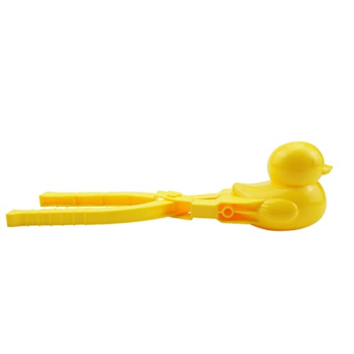 Bigougem Outil de fabrication de boules de neige en forme de canard Jaune