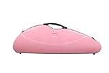 violin case 3/4 light weight carbon fiber Knife Shape Box with Password Lock,pink case