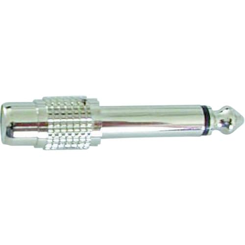 Inconnu X-5044 Audio - Adattatore da 1 jack maschio 6,35 mm, 1 x Cinch-RCA femmina, colore: Argento