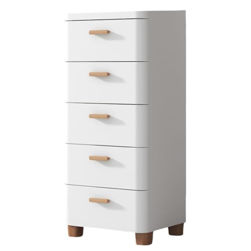 Biizhe収納チェスト 多層 クローゼットチェスト チェスト タンス リビング チェスト おしゃれ 収納棚 キッチン すき間収納 引き出し 収納ケース スリム キャスター付き 転倒防止 プラスチック 多機能 おもちゃ/衣類/衣装収納(6層,39?度) [