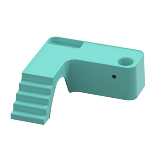 VANZACK 木製の小動物スタンドプラットフォーム ハムスターアクセサリー ハムスタークライミングおもちゃ ハムスタープラットフォーム ハムスターラダー Abs Sky-blue