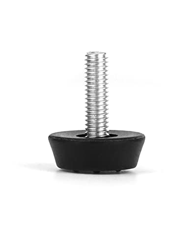 QWORK Levelling Feet , Furniture Levellers , Furniture Screw Leveling Foot , M6x20mm , 20 Pcs, Black - Image 4