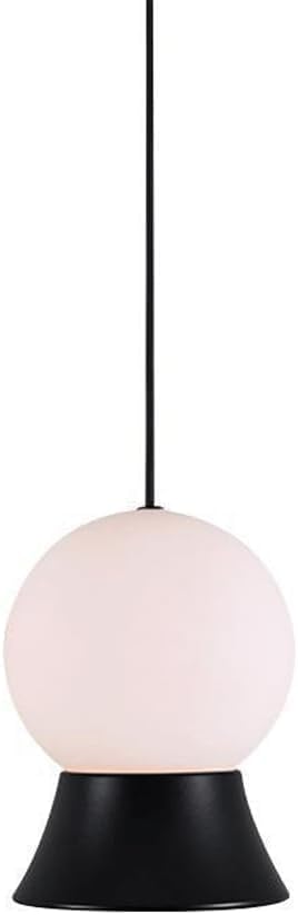 Lampe boule de verre créative avec éclairage LED suspendu pour intérieur