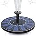 Hiluckey Solar Bird Bath Fountain Pump 1.4W Free Standing Water Fountain Pump Kit for Bird Bath,Small Pond,Garden and Lawn