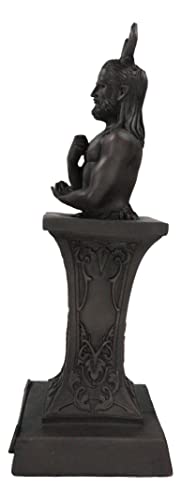 Estatua decorativa Dios Cornudo Masculino Wicca 12.5 in miniatura 4