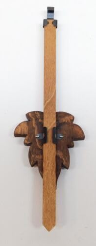 Generic Replacement for Cuckoo Clock Pendulum 2.5"" Maple Leaf Style New Brown German Made 7 1/2"" Length