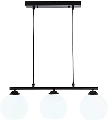 Lustres nordiques 3 têtes créatifs avec lampe suspension en fer pour bureau d'étude