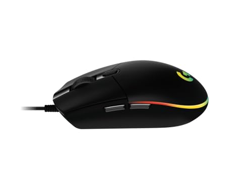Logitech Gaming Mouse G102 LIGHTSYNC Maus für Rechtshänder, Optisch, 6 Tasten, kabelgebunden, USB, schwarz – Ansicht 2