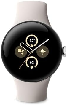Google Pixel Watch 2 montre Android argent et porcelaine avec suivi Fitbit